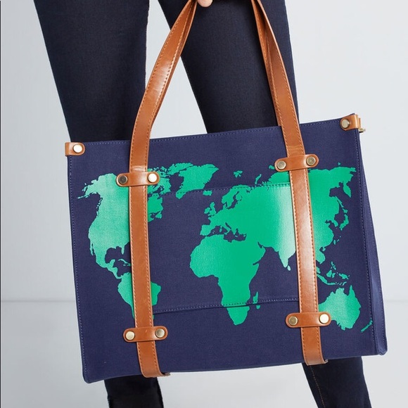 Modcloth Handbags - ModCloth Camp Director Zipped Tote